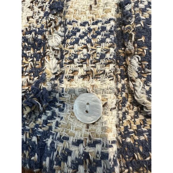 Blank NYC Tweed Cropped Jacket Size Small Chanel Vibes Statement Piece - Picture 4 of 10
